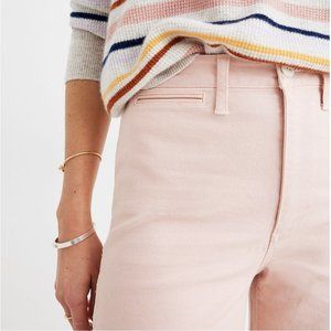 Madewell Wide Leg Crop Emmett Pants (1.0) Pink